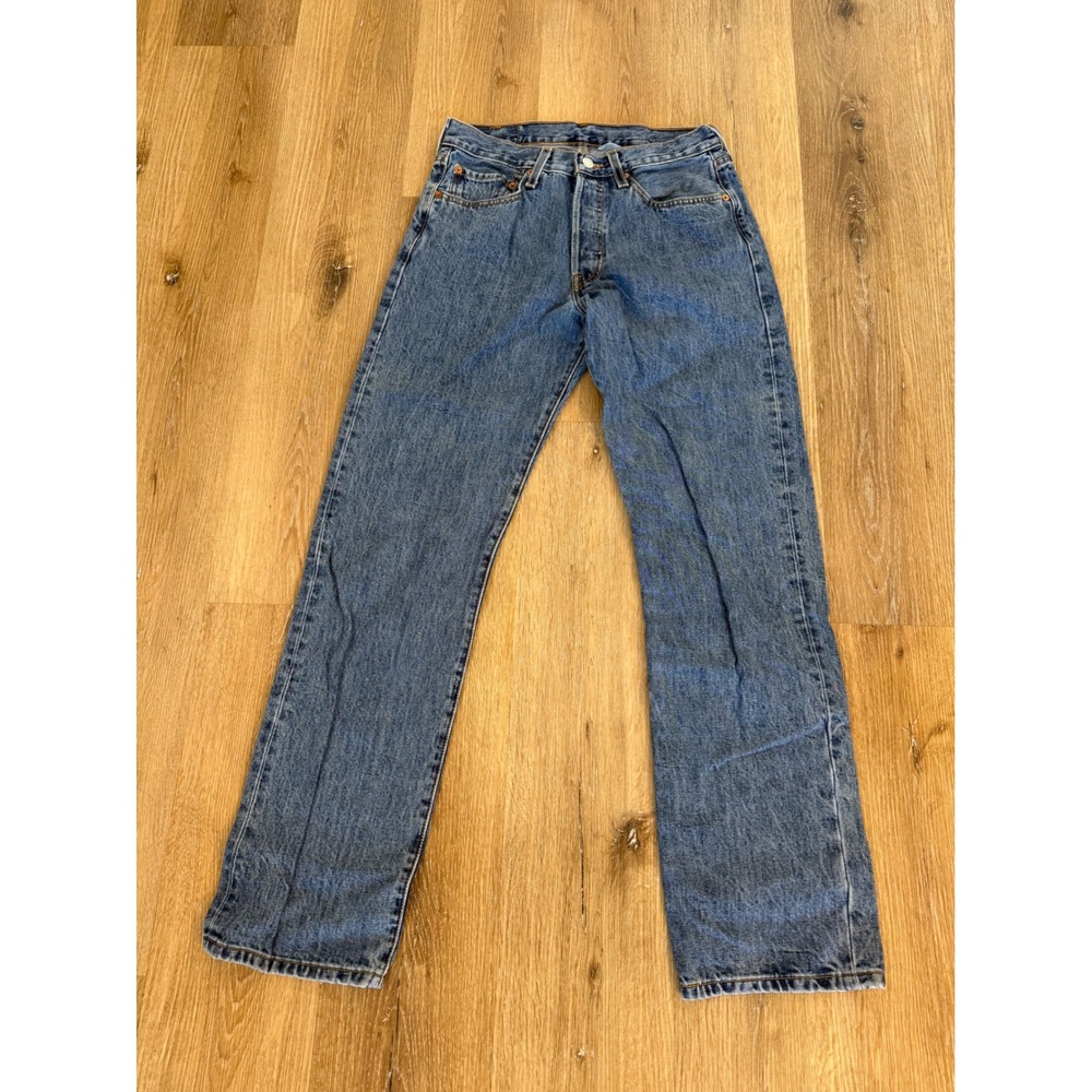 VTG Levi's Y2K 501 Straight Leg Jeans Mens 30x32 Blue Medium Wash Button Fly